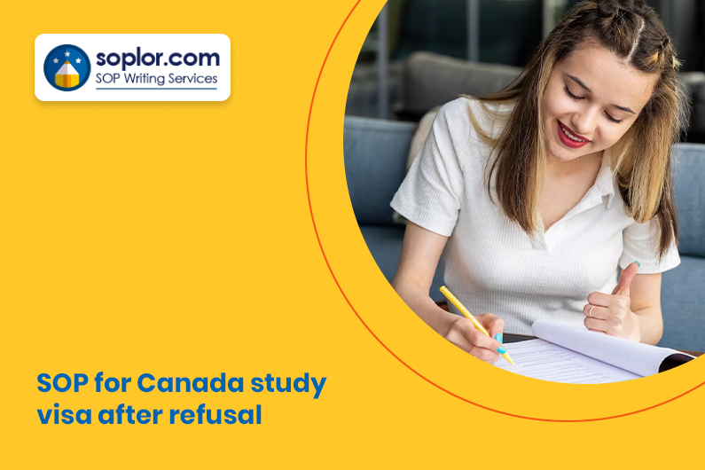 SOP for Canada study visa after Refusal